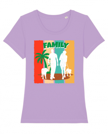 Family Summer Happy Dog Lavender Dawn