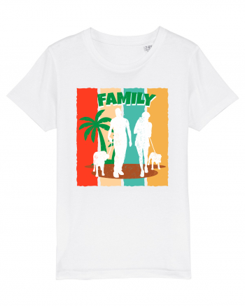 Family Summer Happy Dog White