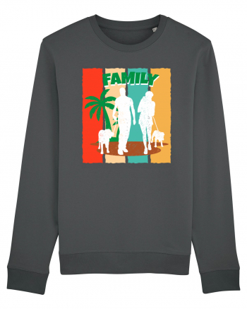 Family Summer Happy Dog Anthracite