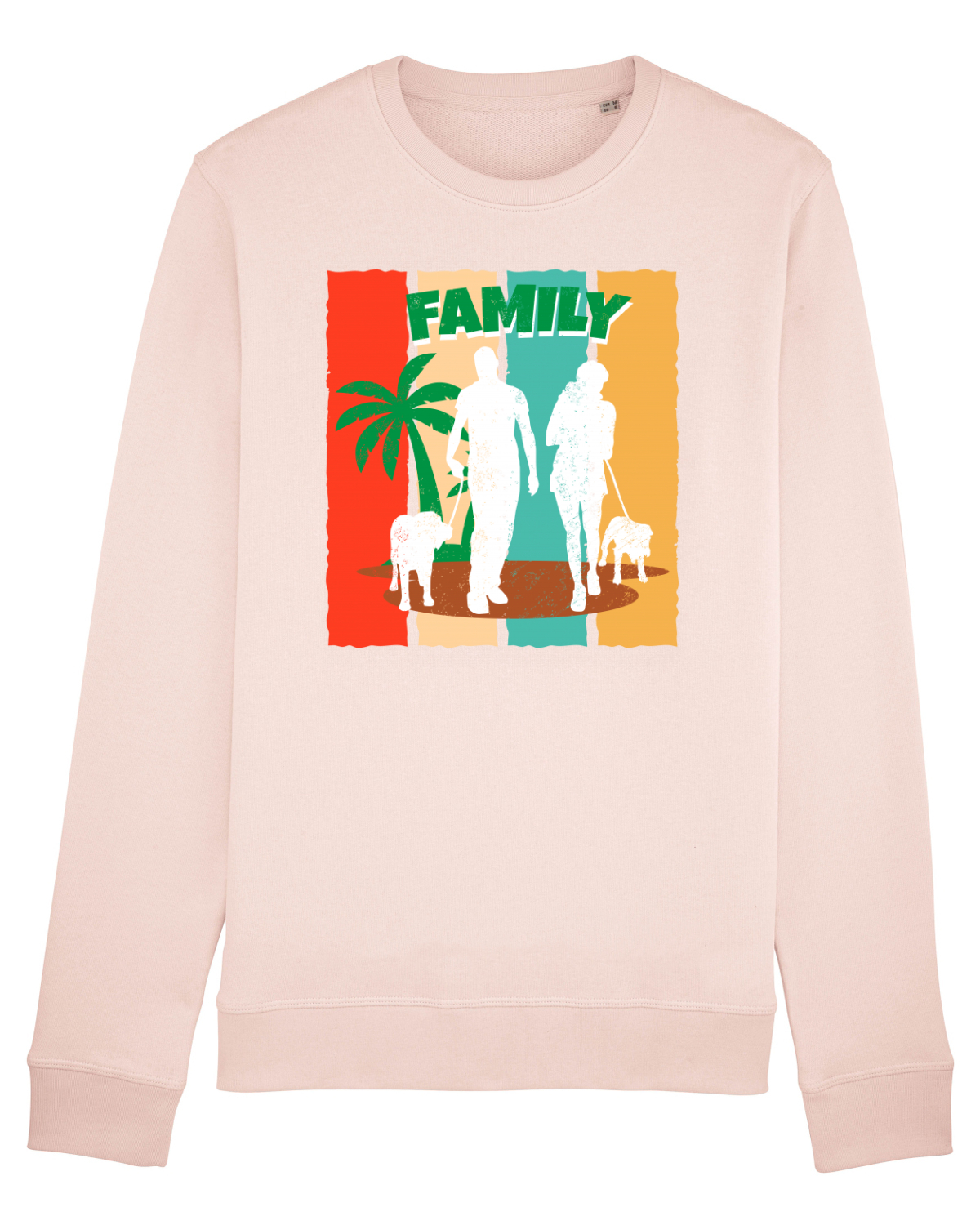 Bluză mânecă lungă Unisex Rise Candy Pink