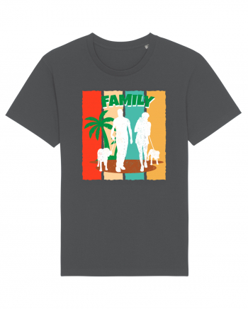 Family Summer Happy Dog Anthracite