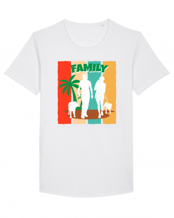 Family Summer Happy Dog White