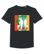 Family Summer Happy Dog Tricou mânecă scurtă guler larg Bărbat Skater