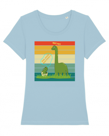 Funny Dinosaur Quotes Sky Blue