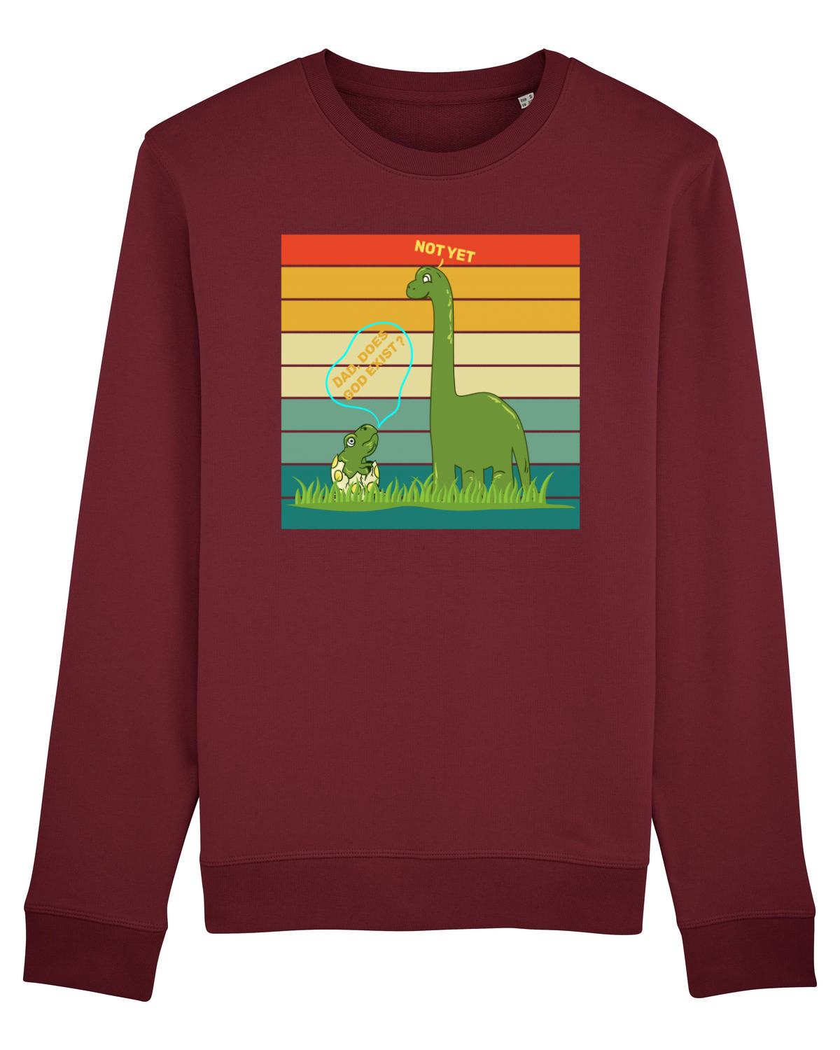 Bluză mânecă lungă Unisex Rise Burgundy