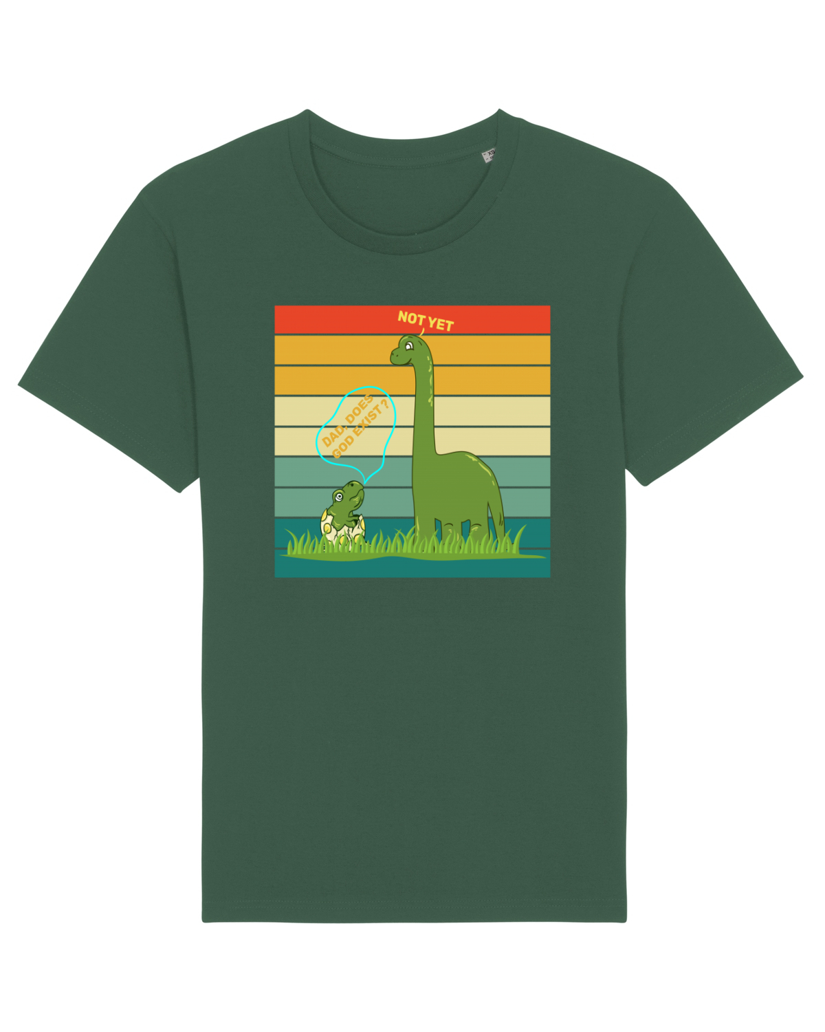 Tricou mânecă scurtă Unisex Rocker Bottle Green