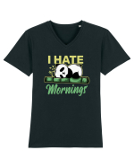 I Hate Mornings Tricou mânecă scurtă guler V Bărbat Presenter
