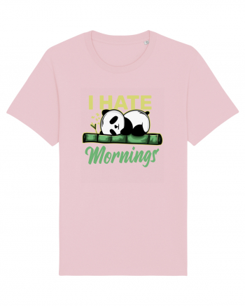 I Hate Mornings Cotton Pink