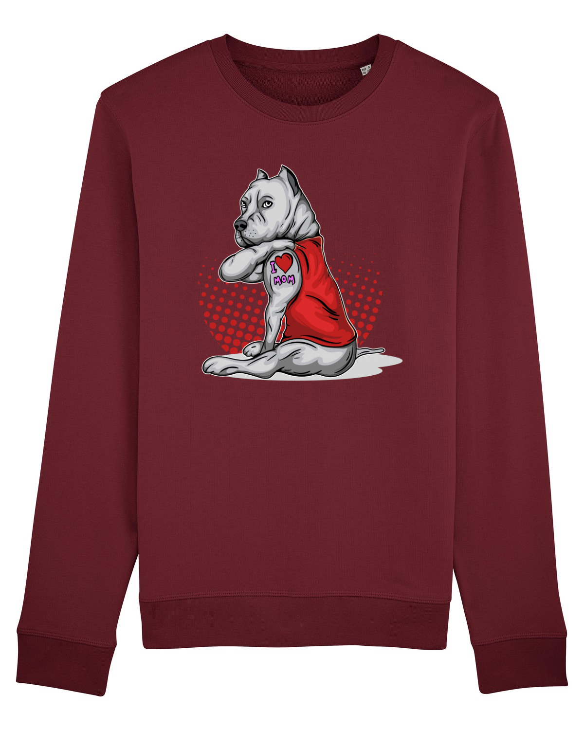 Bluză mânecă lungă Unisex Rise Burgundy