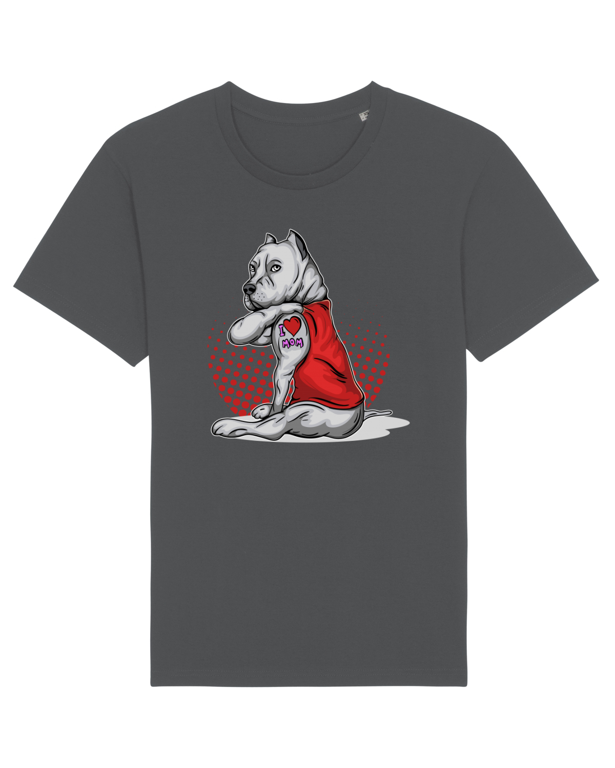 Tricou mânecă scurtă Unisex Rocker Anthracite