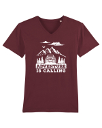 Aventura Off Road Te Cheamă Tricou mânecă scurtă guler V Bărbat Presenter