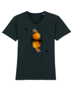 Palying card Tricou mânecă scurtă guler V Bărbat Presenter