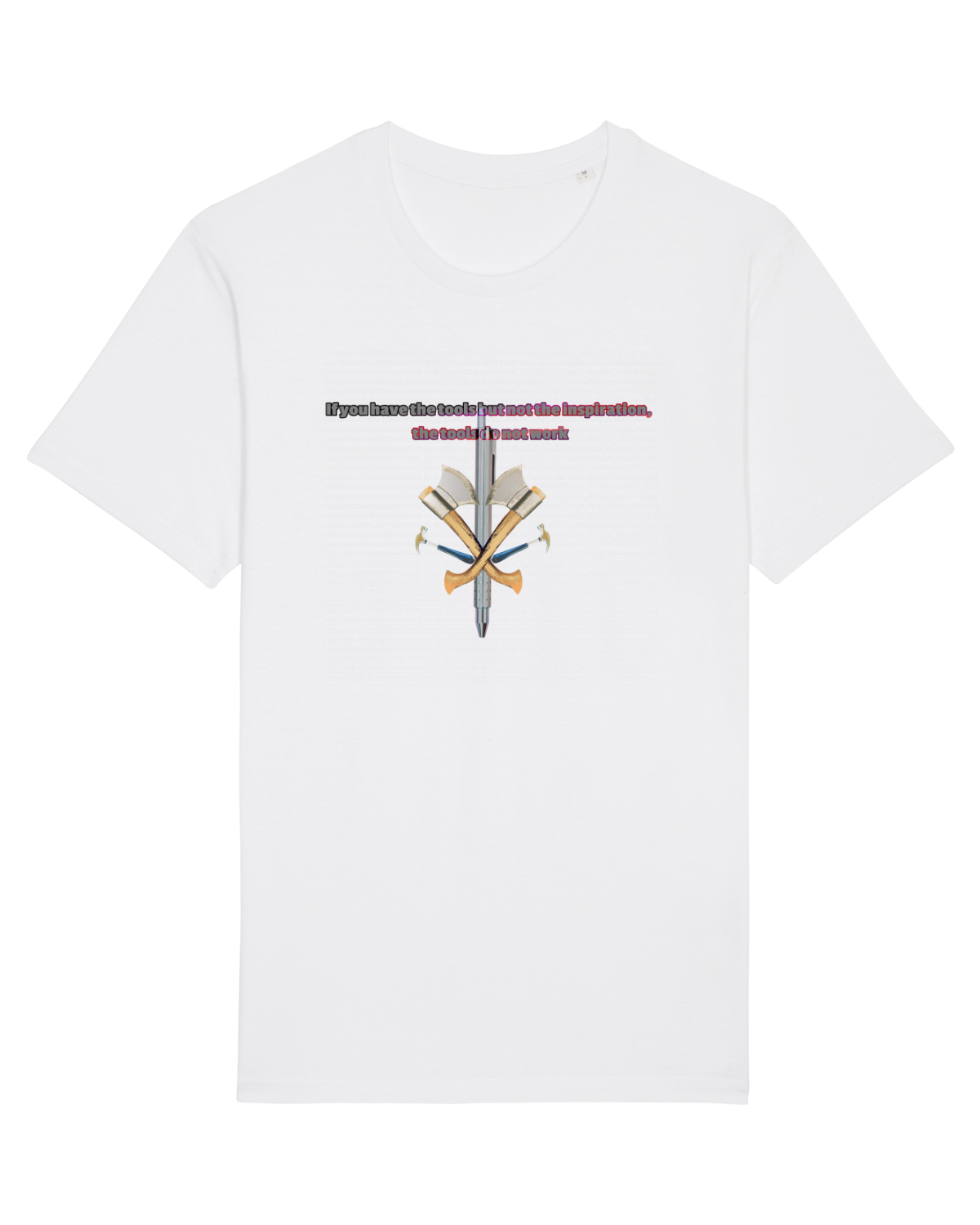 Tricou mânecă scurtă Unisex Rocker White