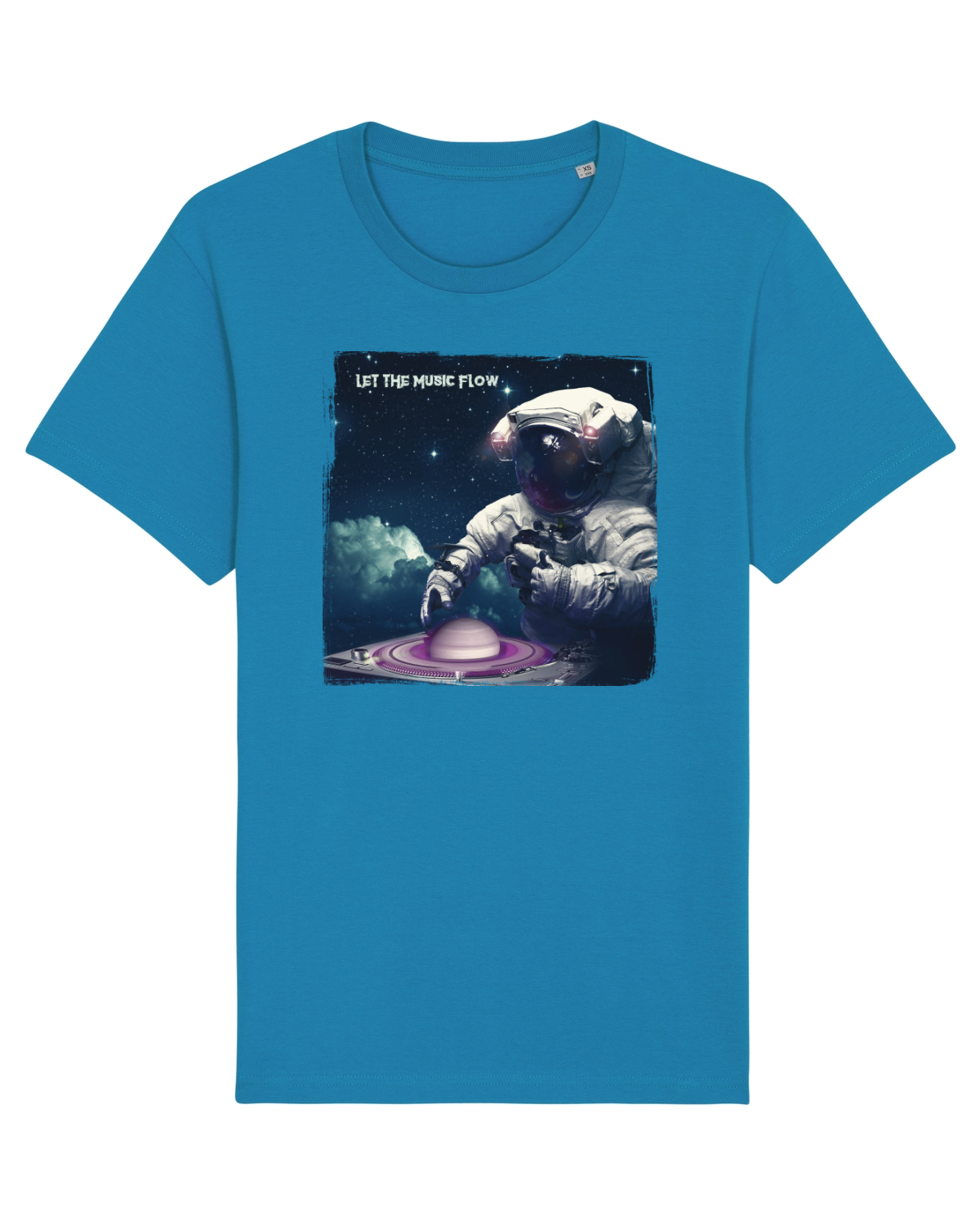 Tricou mânecă scurtă Unisex Rocker Azur