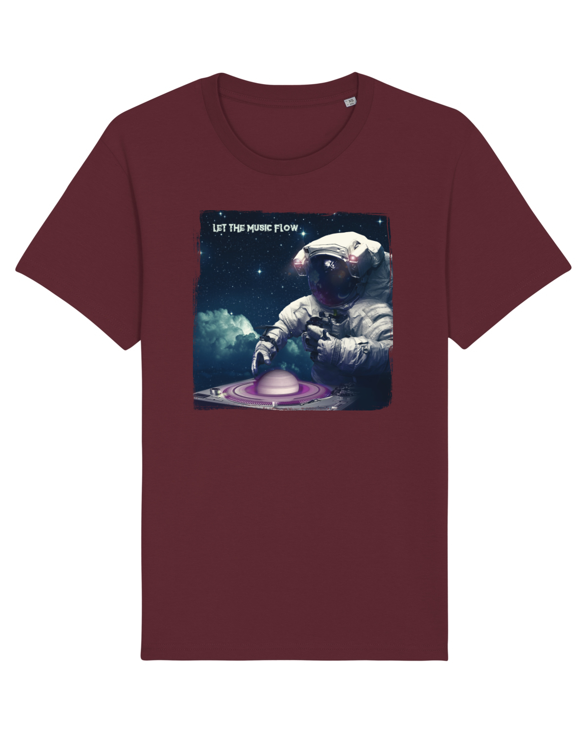 Tricou mânecă scurtă Unisex Rocker Burgundy
