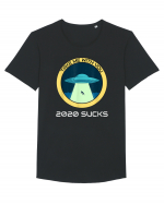 2020 Sucks Take Me With You Funny Alien Tricou mânecă scurtă guler larg Bărbat Skater