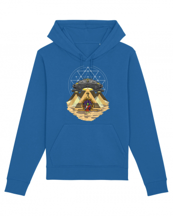 Alien Abduction Egyptian Pyramids  Royal Blue