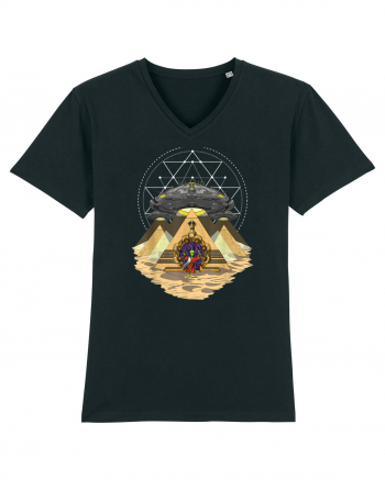 Alien Abduction Egyptian Pyramids  Black