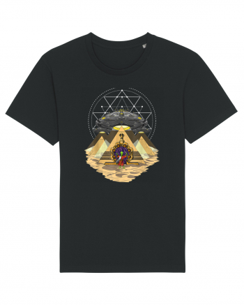 Alien Abduction Egyptian Pyramids  Black