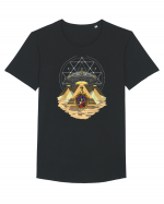 Alien Abduction Egyptian Pyramids  Tricou mânecă scurtă guler larg Bărbat Skater