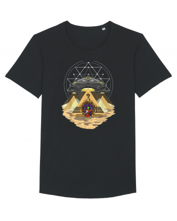 Alien Abduction Egyptian Pyramids  Black