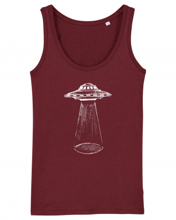 Alien Abduction Flying Saucer Burgundy