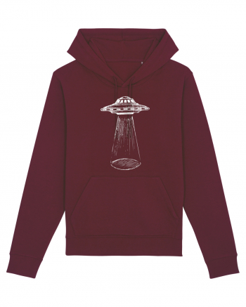 Alien Abduction Flying Saucer Burgundy