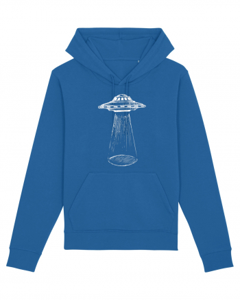 Alien Abduction Flying Saucer Royal Blue