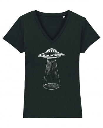 Alien Abduction Flying Saucer Black