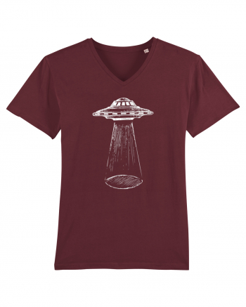 Alien Abduction Flying Saucer Burgundy