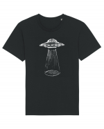Alien Abduction Flying Saucer Tricou mânecă scurtă Unisex Rocker