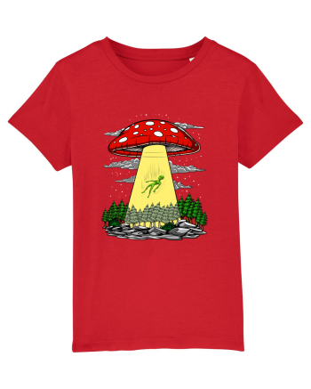 Alien Abduction Magic Mushroom Psychedelic Red