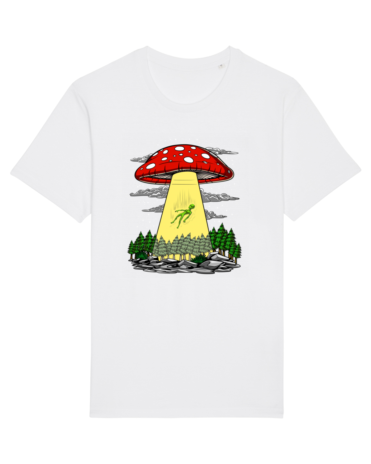 Tricou mânecă scurtă Unisex Rocker White