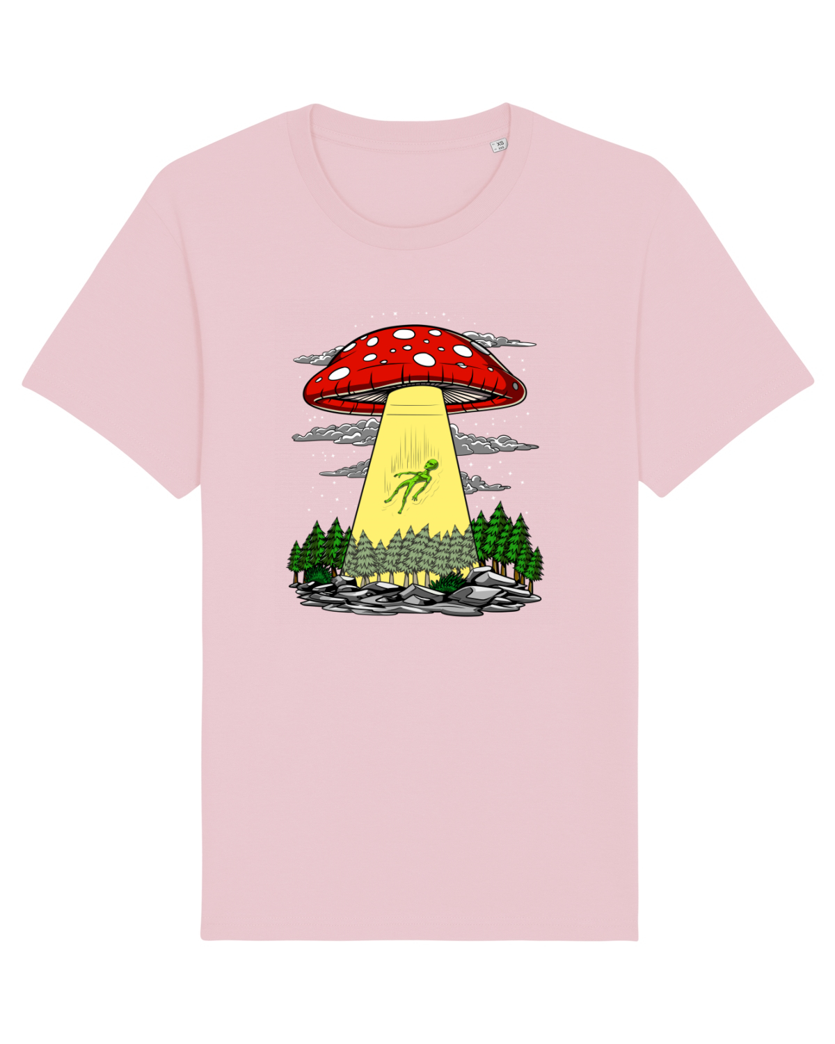 Tricou mânecă scurtă Unisex Rocker Cotton Pink