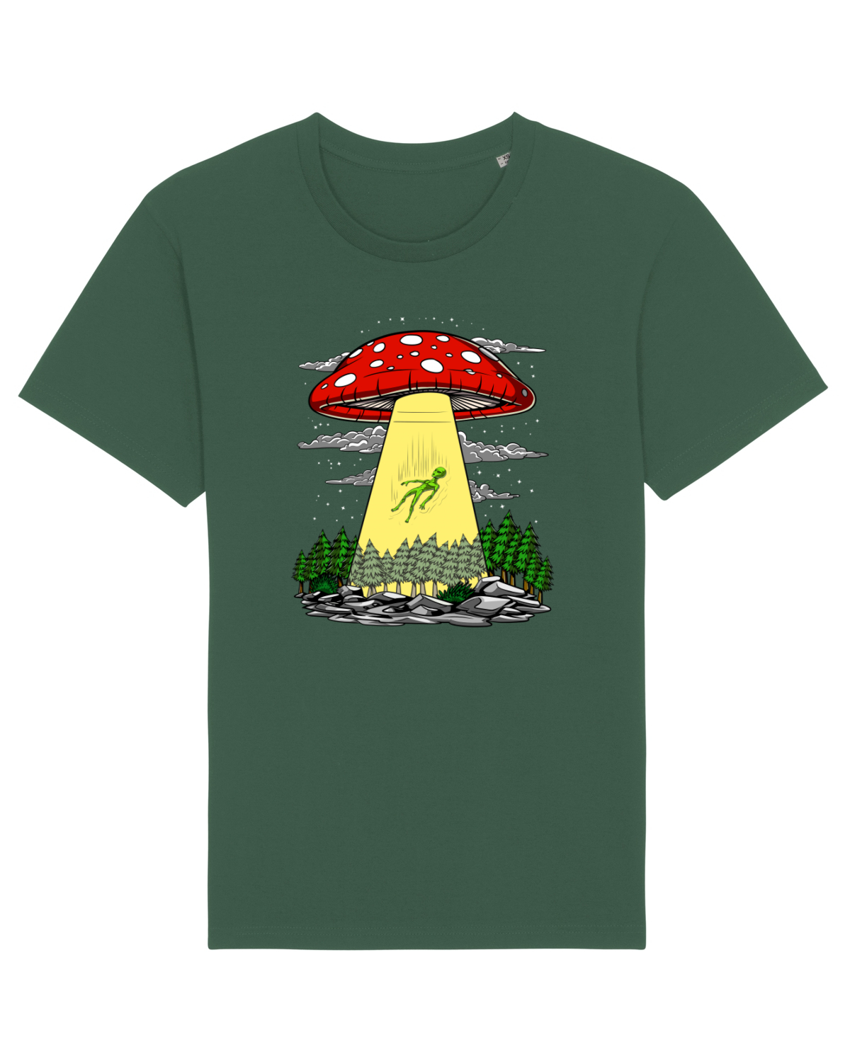 Tricou mânecă scurtă Unisex Rocker Bottle Green