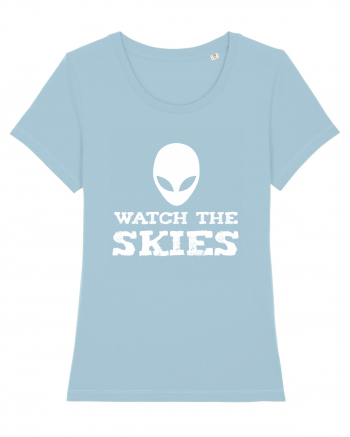 Alien Watch The Skies Sky Blue