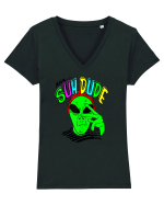 Alien Aha Suh Dude Tricou mânecă scurtă guler V Damă Evoker