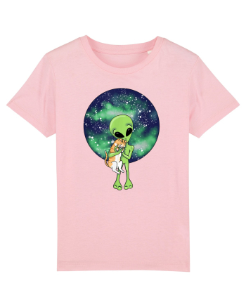 Alien and the Cat Cotton Pink