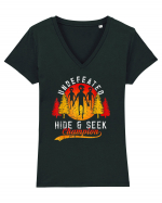 Alien Area 51 Hide And Seek Champion Tricou mânecă scurtă guler V Damă Evoker