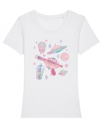 Alien Babe Pastel Goth Kawaii White