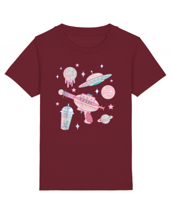 Alien Babe Pastel Goth Kawaii Burgundy