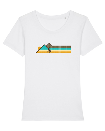 Munți în Stil Retro White