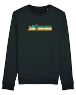 Munți în Stil Retro Bluză mânecă lungă Unisex Rise