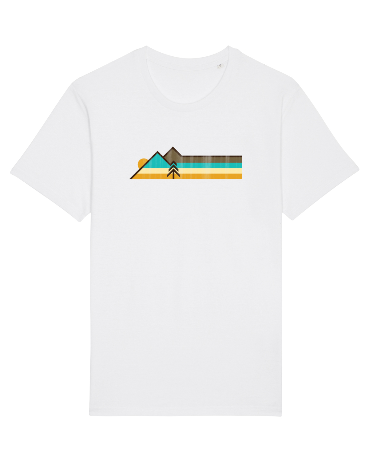 Tricou mânecă scurtă Unisex Rocker White