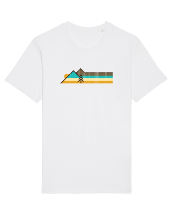 Munți în Stil Retro White