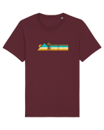 Munți în Stil Retro Tricou mânecă scurtă Unisex Rocker