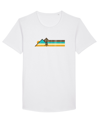 Munți în Stil Retro White