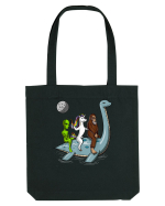 Alien Bigfoot Unicorn Riding Loch Ness Monster Cryptozoology Sacoșă textilă