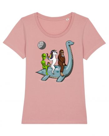 Alien Bigfoot Unicorn Riding Loch Ness Monster Cryptozoology Canyon Pink