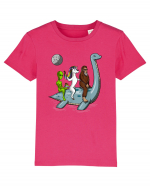 Alien Bigfoot Unicorn Riding Loch Ness Monster Cryptozoology Tricou mânecă scurtă  Copii Mini Creator